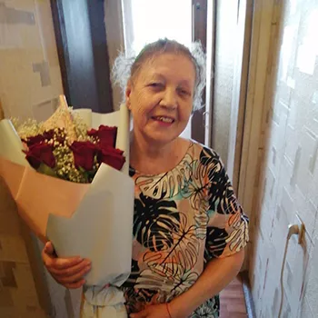 фото получателя букета