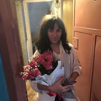 фото получателя букета