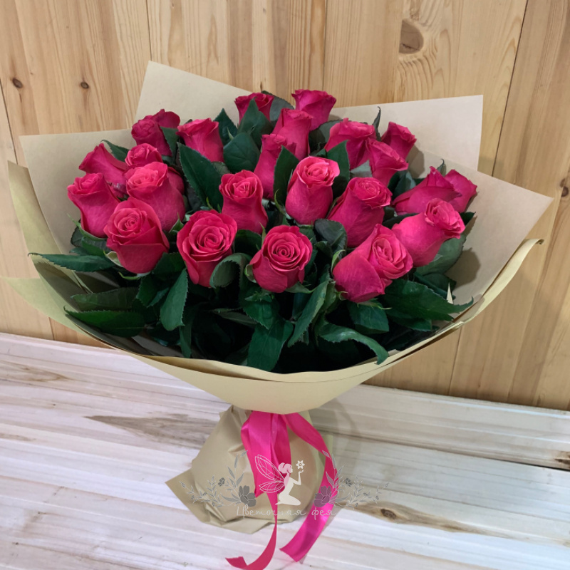Букет розовых роз «Романтический рассвет»