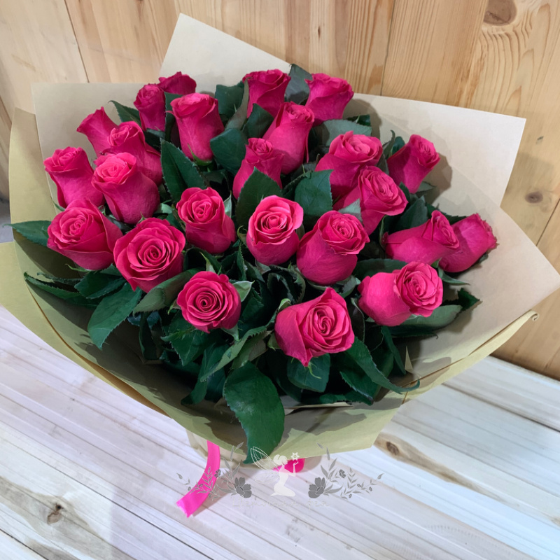 Букет розовых роз «Романтический рассвет» 2