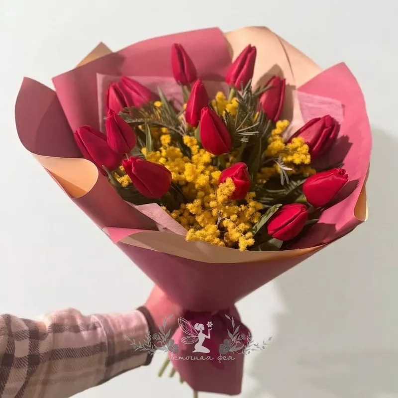 Букет тюльпанов &laquo;Весенний Джаз&raquo;